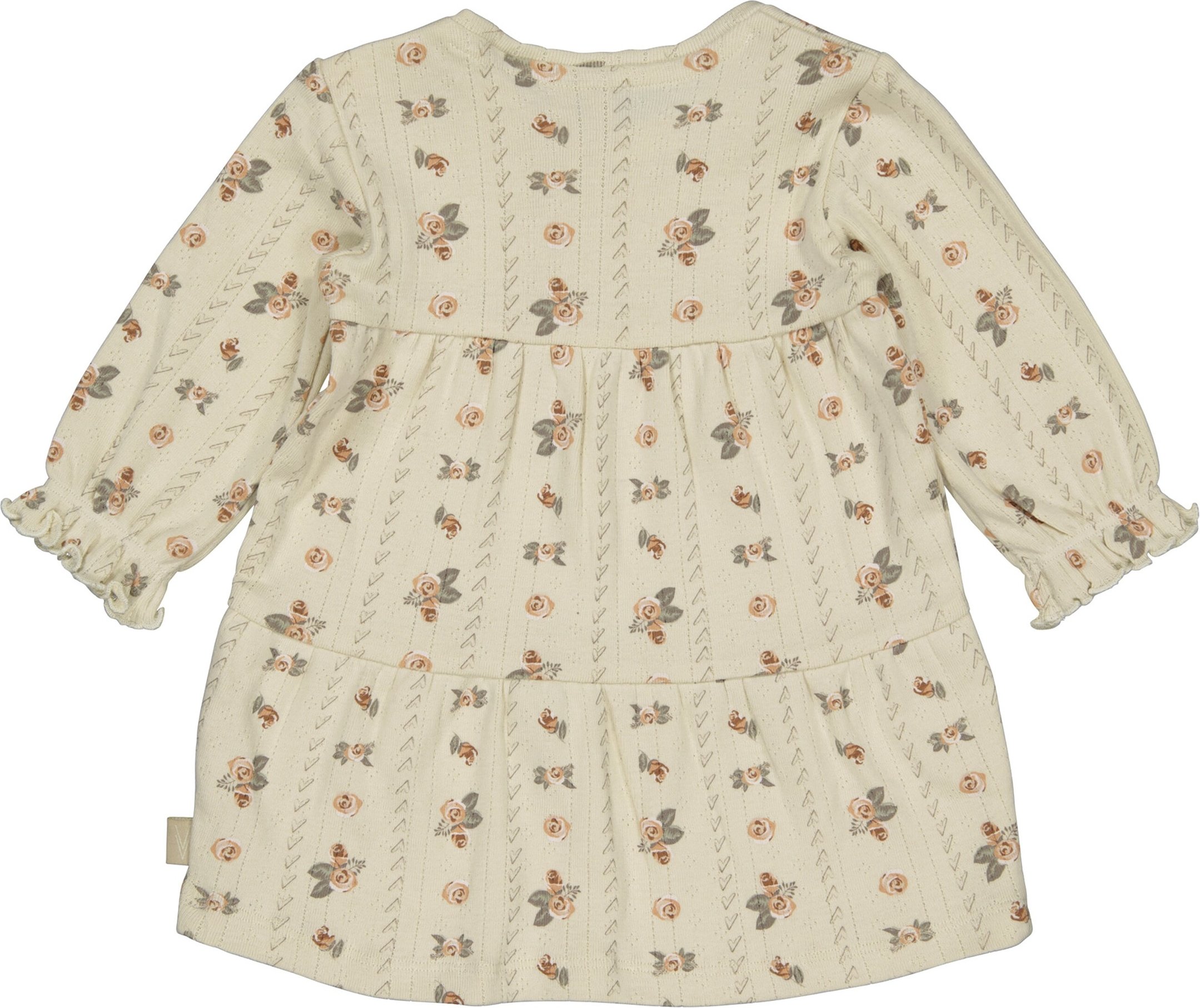 Levv Ajour-Kleid langarm Rosen