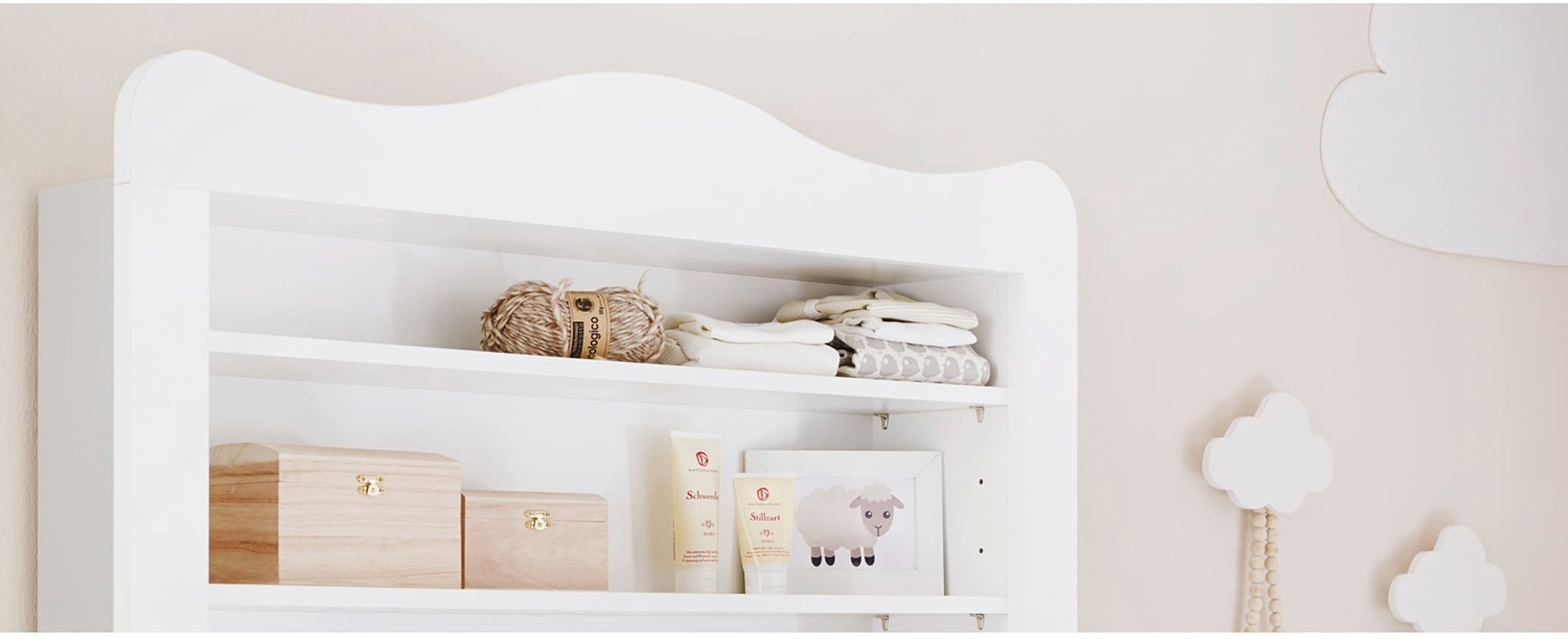 Pinolino Wickelkommode Florentina breit mit Regal