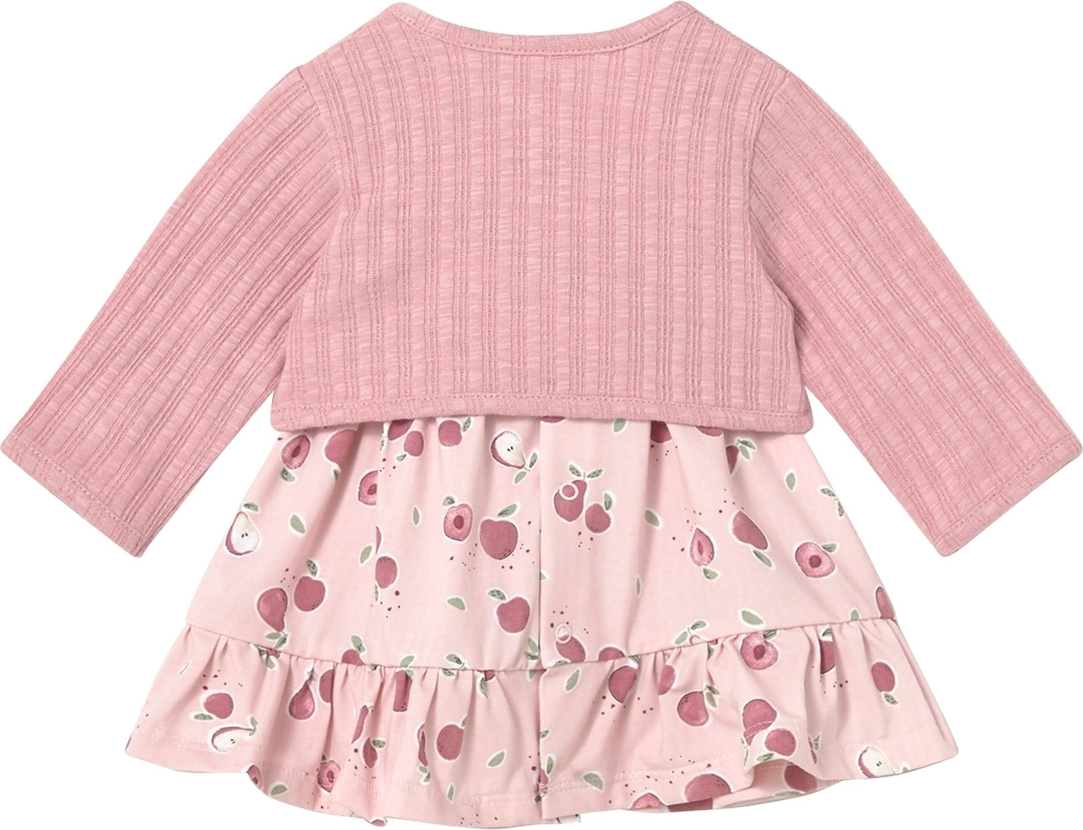 Mayoral 2-tlg. Set Kleid Flügelarm und Bolero Äpfel