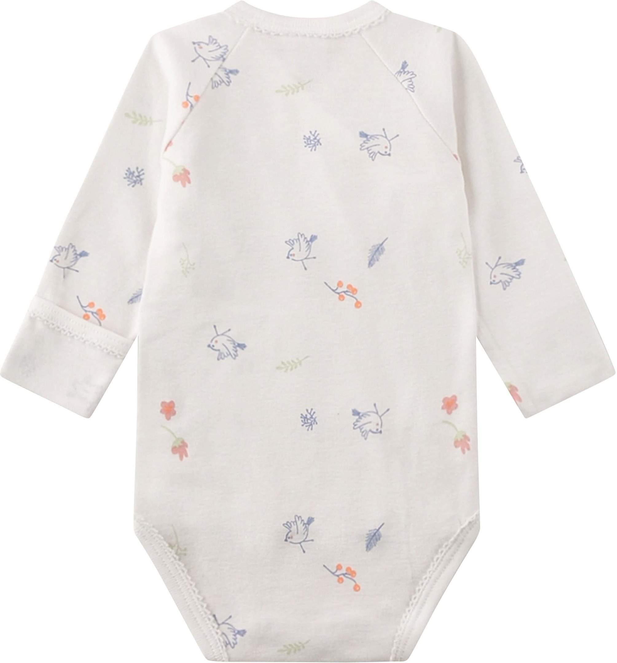 Sanetta Wickelbody langarm Vögel