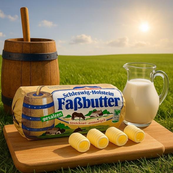 Fassbutter Rolle Gesalzen