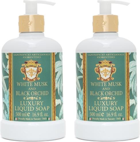 Luxus Flüssigseife Moschus + Orchidee 2 x 500ml