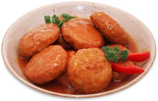 Sächs. Curry-Bouletten + Soße