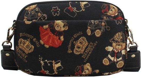 Henney Bear Crossbody Tasche schwarz/multicolor