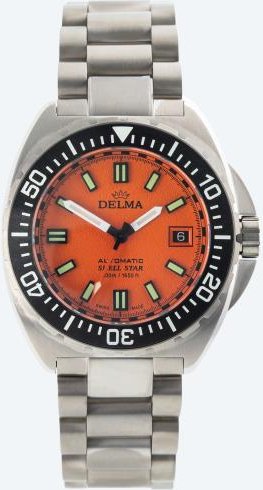 DELMA Herrenuhr "Shell Star Titanium" orange