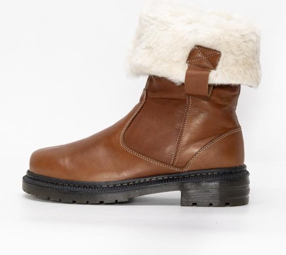 Andrea Conti Damen Lederstiefelette kastanie