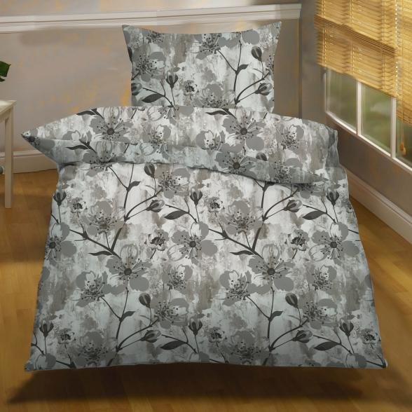 AllSeasons Bettwäsche 4tlg. mit Blumen