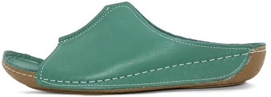 Andrea Conti Damen Lederpantolette grün