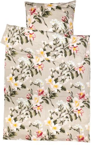 Edelflanell Bettwäsche Blüten 135x200cm