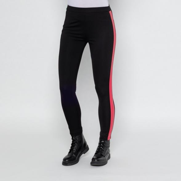 MILANO Design Leggings 'Norma' schwarz/rot