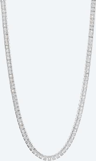 Tenniscollier 925 Silber rhodiniert Zirkonia,