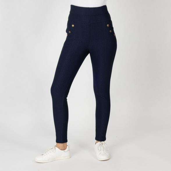 FASHION NEWS Thermo-Fleece-Jeans-Leggings marine
