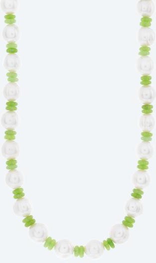 Collier Quarz gefärbt, Süßwasserzuchtperle