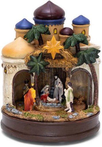 Spieluhr Weihnachtsszene 22cm