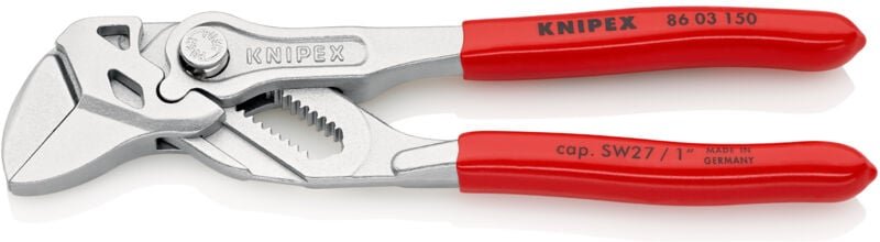 Knipex - 86 03 150 Zangenschlüssel verchr. 150 mm