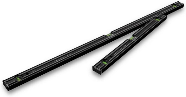 Stabila - Wasserwaagen-Set 80 AS-2 Dark Shadow, 2-teilig, 60 cm, 120cm, Aluminium