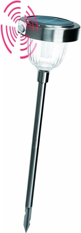 Pir Solarleuchte Asinara pro, Duo Color, Bewegungsmelder, Akku, led Standleuchte, Steckleuchte, Außenleuchte, Wegeleucht...