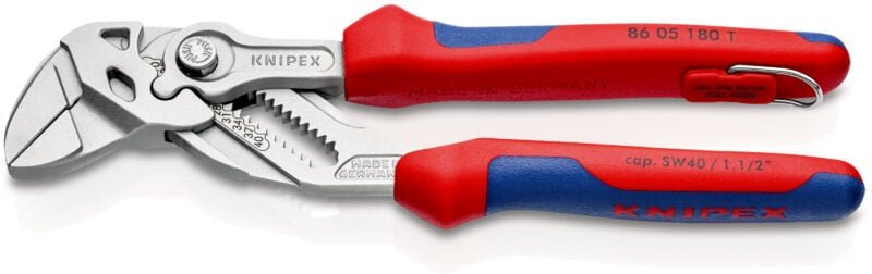Knipex - 86 05 180 t Zangenschlüssel 35 mm 180 mm