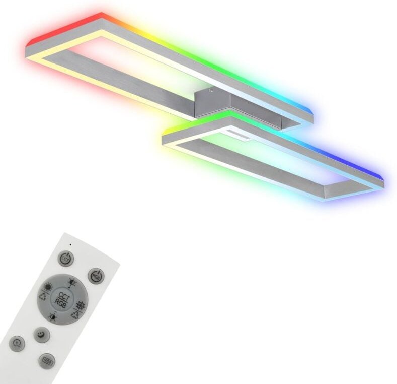 Brilo - ner Leuchten frame back - Wand-& Deckenleuchte - 3754019 - Inkl. Fernbedienung - cct Farbtemperatursteuerung - r...