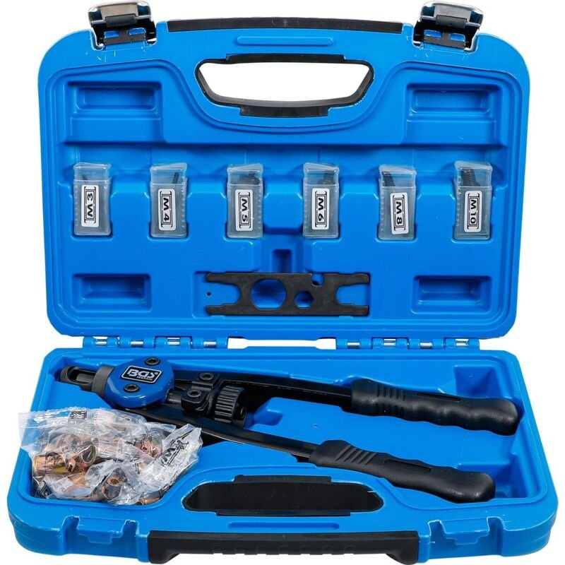 Thumbnail - BGS TECHNIC Nietmutternzangen-Set, M3 - M10, 68-teilig