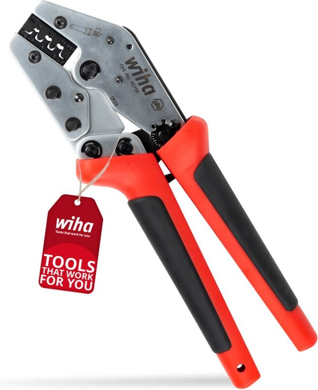 Wiha - MC4 Crimpzange i Photovoltaik Crimpwerkzeug für Solarstecker MC4 i 2,5 / 4 / 6 mm² i automatisch angepasster Pres...