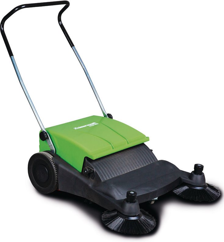 Kehrmaschine hkm 800 Cleancraft 2 Seitenbesen, für 500-1000 m, Behälter 40 l