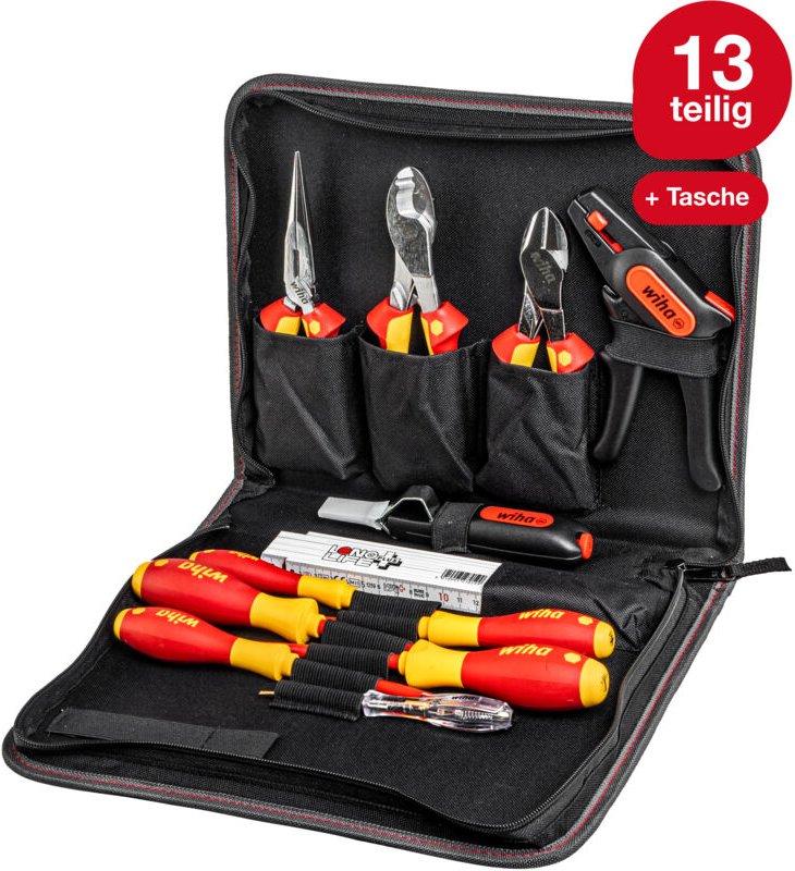 Wiha - Werkzeug Set Elektriker gemischt 13-tlg. in Tasche (36389)