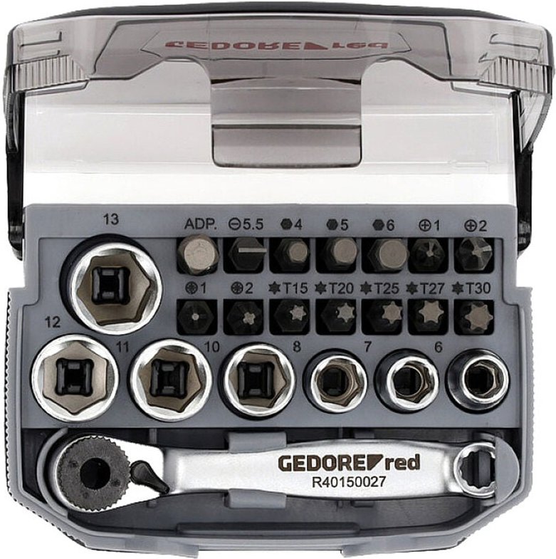 Red R49005023 Steckschlüssel-Bit-Einsatz 23teilig 3300026 - Gedore