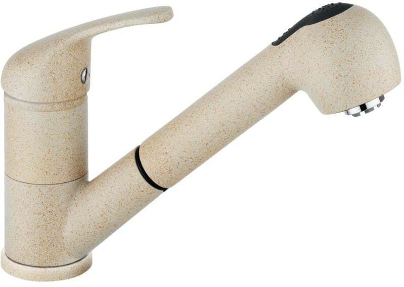 Emmevi Küchenarmatur Ambra Niederdruck granit beige Wasserhahn Spültischarmatur