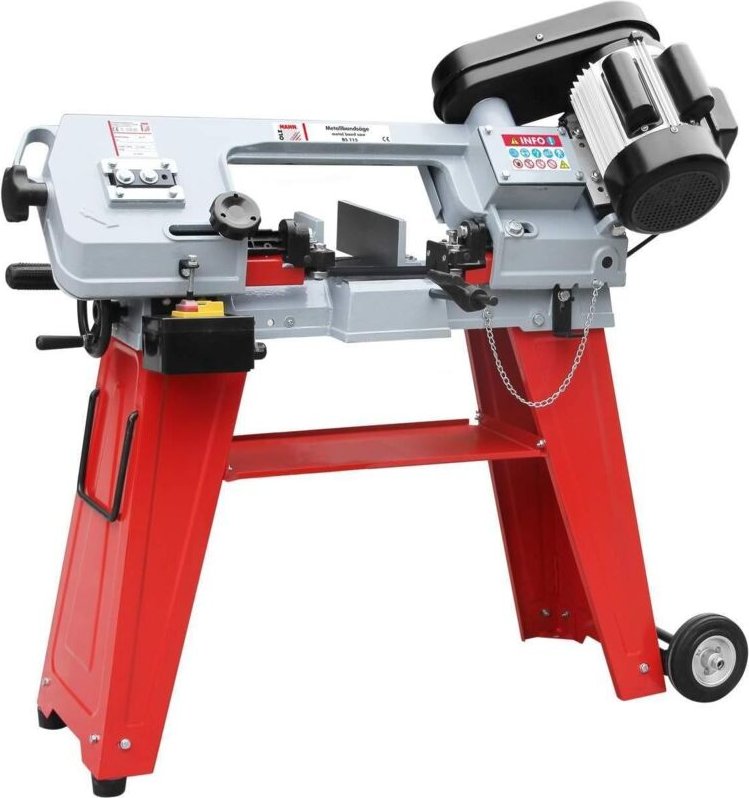 Holzmann - Metallbandsäge BS115230V integrierte Fahreinrichtung Bandsäge