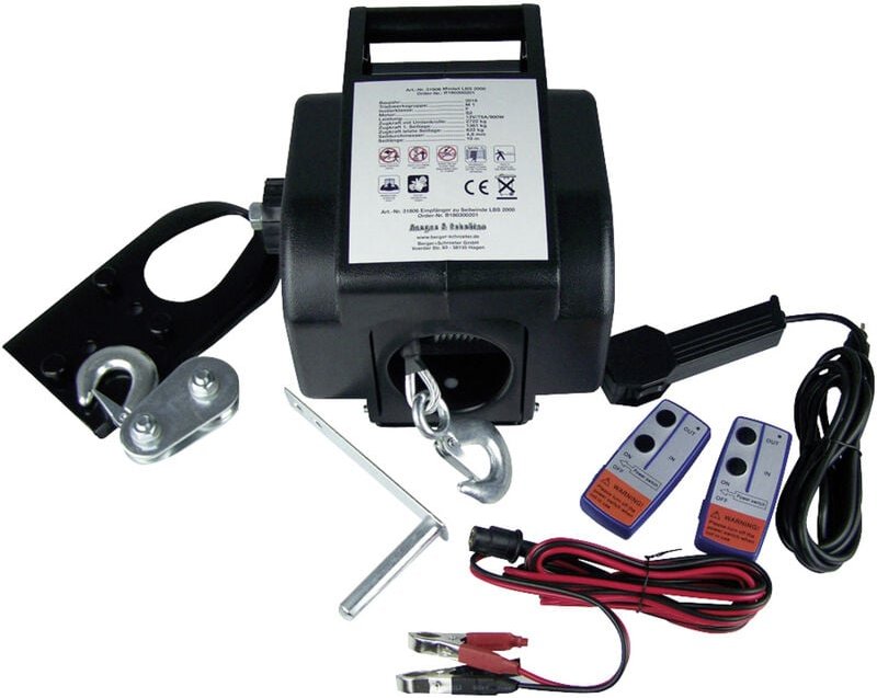 Berger&schröter - Seilwinde lb2000 boat Zugkraft (stehend)=622 kg Zugkraft (rollend)=1361 kg Funk-Fe