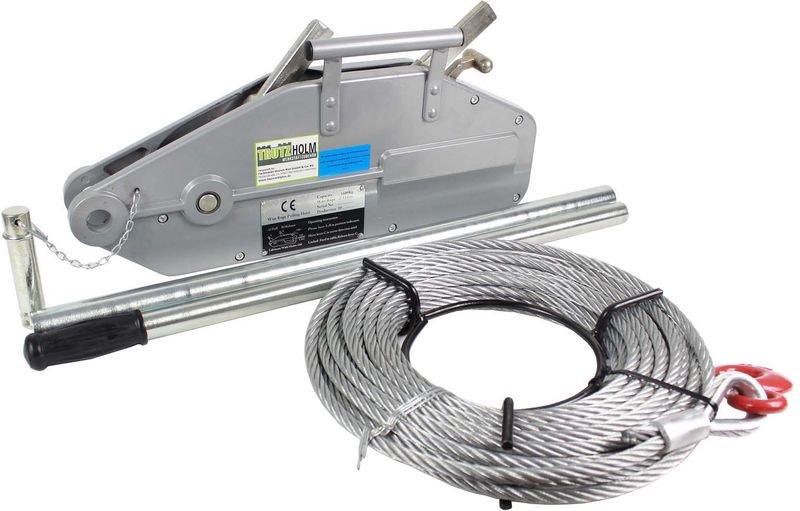 Seilzug 1600kg Greifzug Seilwinde Forstseilwinde Offroad Winde 1,6 t to 20m Seil