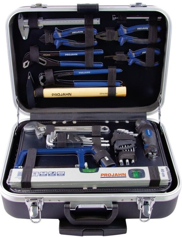 Werkzeug Trolly Set 130-tlg, Nuss Satz Ratschen Schrauberbits mit Rollen - Projahn