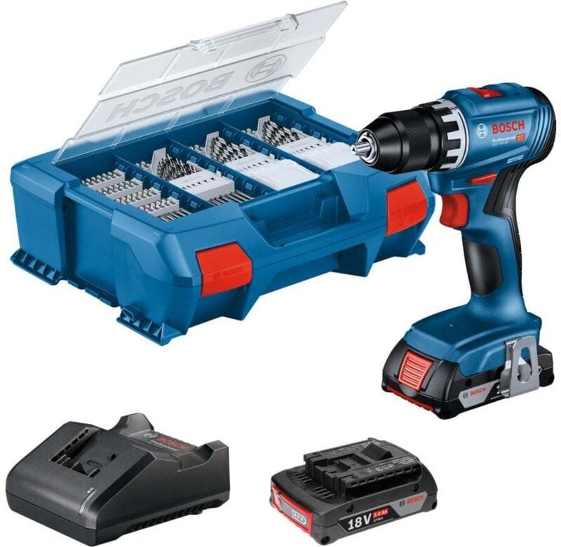Thumbnail - Bosch Akku-Bohrschrauber gsr 18V-45, 2 Akku gba 18V 2.0Ah, Ladg. im l-case