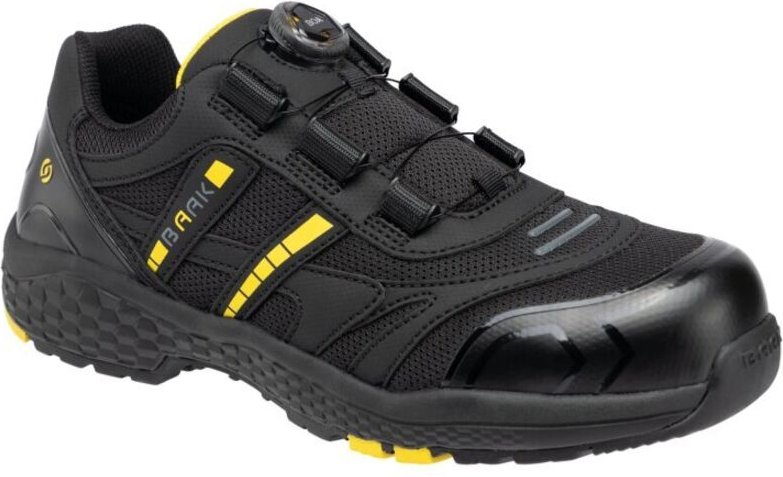 Thumbnail - Baak - Sicherheitshalbschuh Admiral John Gr.42 schwarz/gelb S1PS fo hro lg sc sr esd