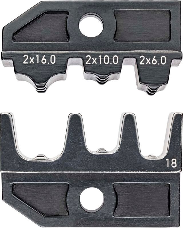 Knipex - 97 49 18 Crimpeinsatz Zwillingsaderendhülsen 6 bis 16 mm² Passend für Marke (Zangen) Knip