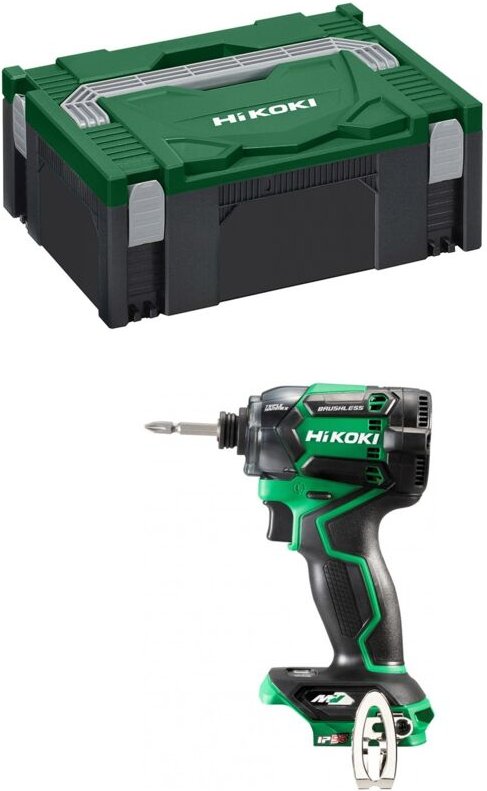 WH36DC W2Z 1/4' 4100 rpm 215 Nm Schwarz, Grün 36V - Hikoki