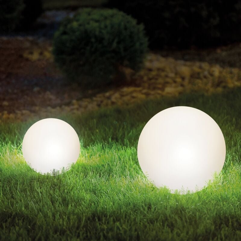 Esotec - Solarkugeln siena 2er-Set ⌀=20 und 30 cm LED-Gartenkugel outdoor 102894