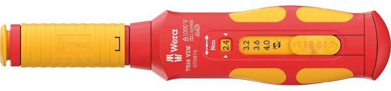 Thumbnail - Wera - 7516 vde Kraftform Safe-Torque Speed Drehmomentschraubendreher, 2,4-4,0 Nm