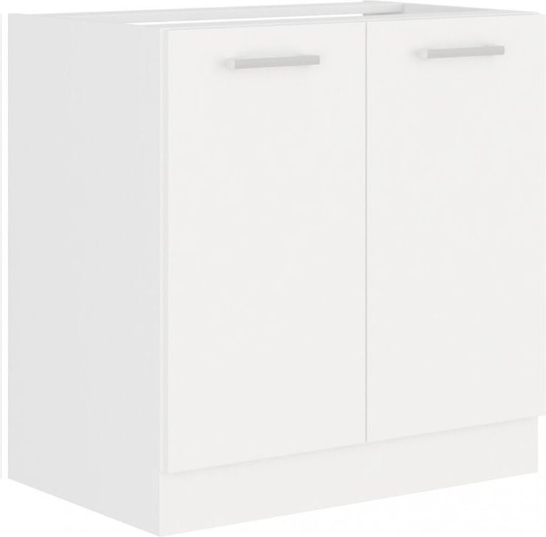 Küchen Preisbombe - eko White Spülenschrank 80 Weiss matt Küchenzeile Küchenblock Küche Einbauküche