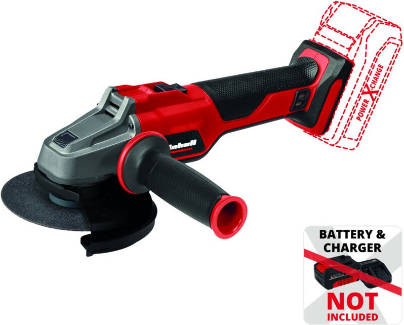 Akku-Winkelschleifer Axxio 18/125 q Li - Solo Power X-Change (Lithium Ionen, 700 w, bürstenloser Motor, Wiederanlauf-/Üb...