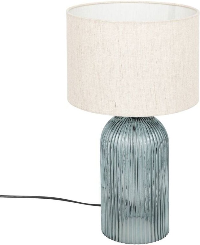 Thumbnail - Atmosphera - Tischlampe Mati Glas Blau H42cm créateur d'intérieur