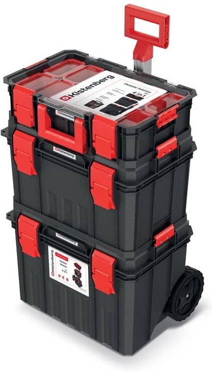 Thumbnail - Kistenberg Werkzeugtrolley Werkzeugkoffer Werkzeugkasten Werkstatt Organizer, Version: KMSS553585B, 530 x 355 x 825