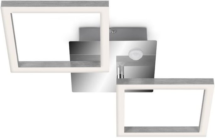 Telefunken - led Deckenleuchte Bewegungsmelder IP44 12 w silber Metall-Kunststoff