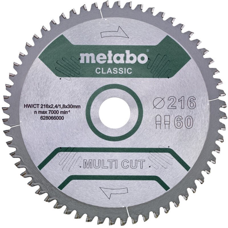 Metabo - multi cut classic 628286000 Kreissägeblatt 305 x 30 x 2.2 mm Zähneanzahl: 80 1 St.