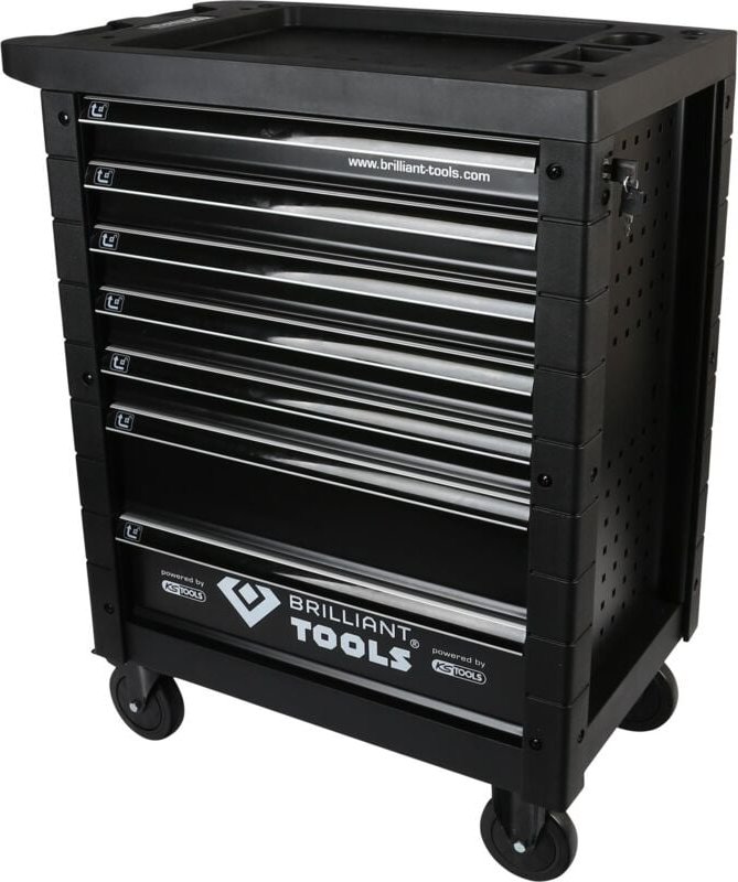 Brilliant Tools - Werkstattwagen mit 7 Schubladen, leer