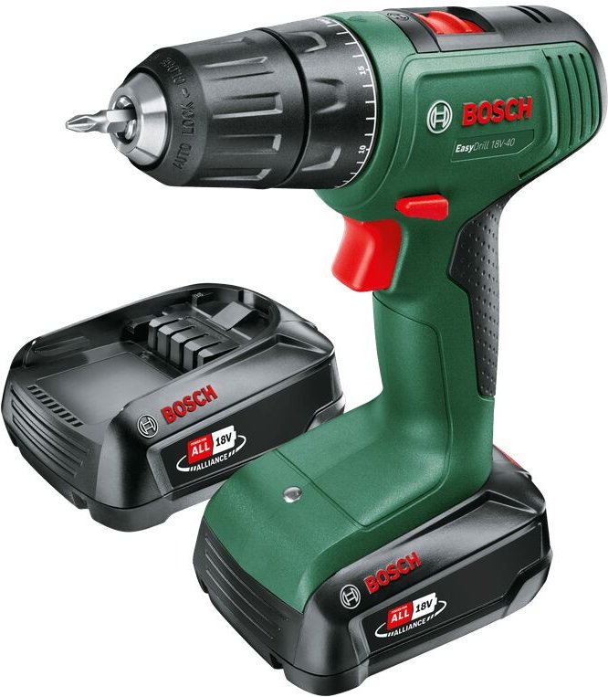 Akkuschrauber EasyDrill 18V-40 (2 Akku, 18 Volt System, SchraubØ in Holz 30 mm) - Bosch