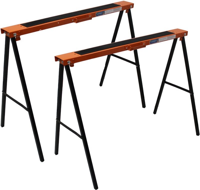 2x Klappbock mit 250 kg Traglast je Paar, aus robustem, stabilem Stahl