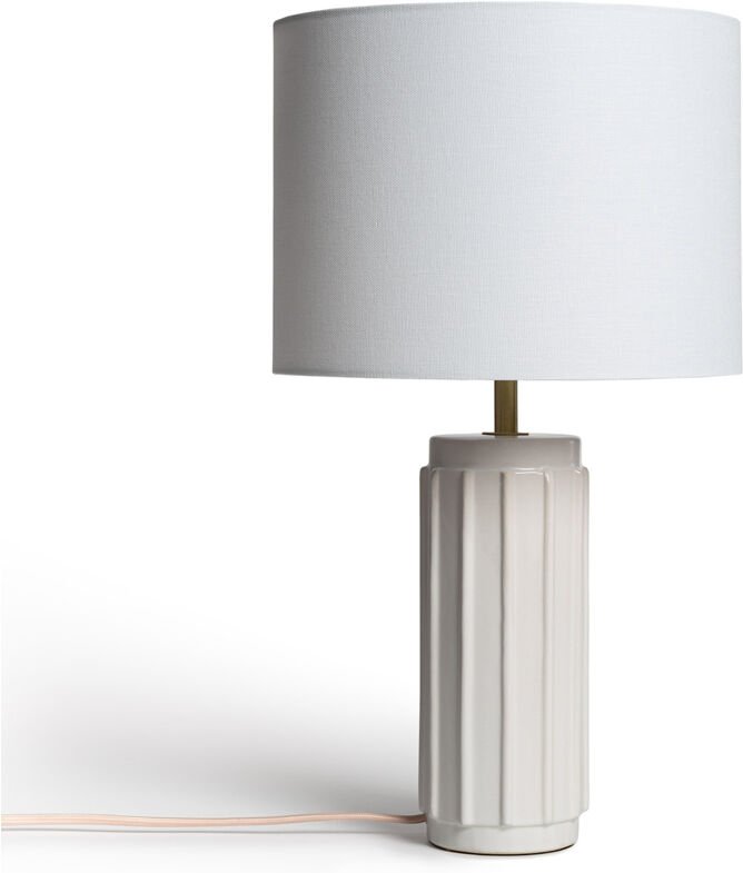 Ledkia - Tischlampe Keramik Corbusier Weiß