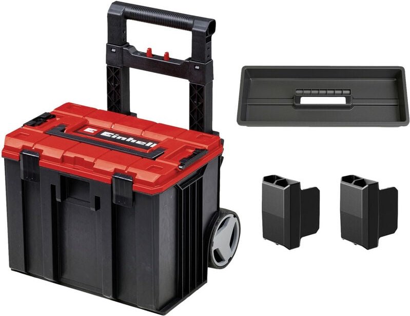 Einhell E-Case L with wheels 4540014 Transportwagen Kunststoff Schwarz, Rot (L x B x H) 444 x 330 x